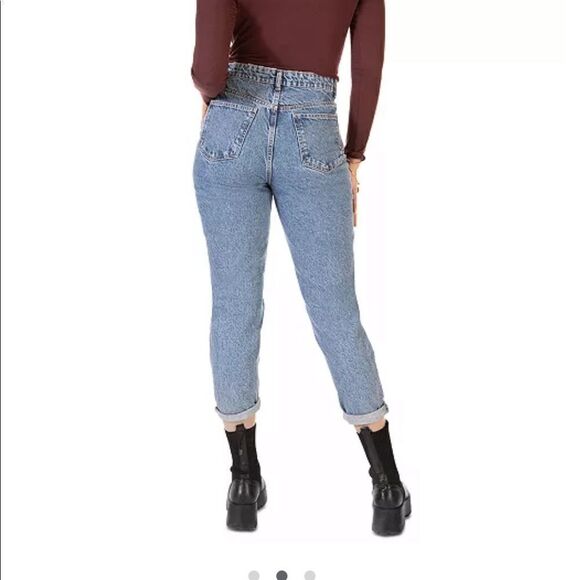 NWT Black Tape High Rise Mom Jeans Raw Hem Size 27 - Picture 12 of 13